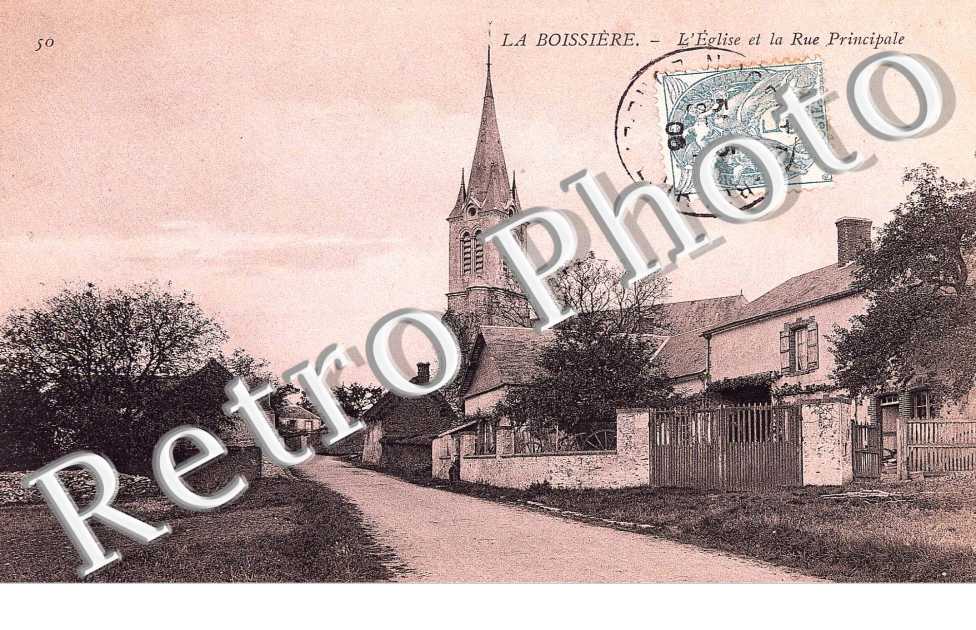 l'eglise et la rue principale