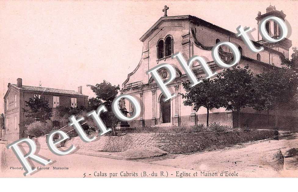 Calas, Eglise et Maison d'Ecole