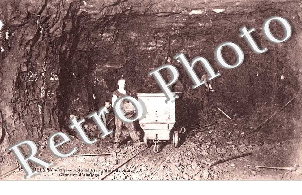 Mine de Sancy - chantier d'abatage