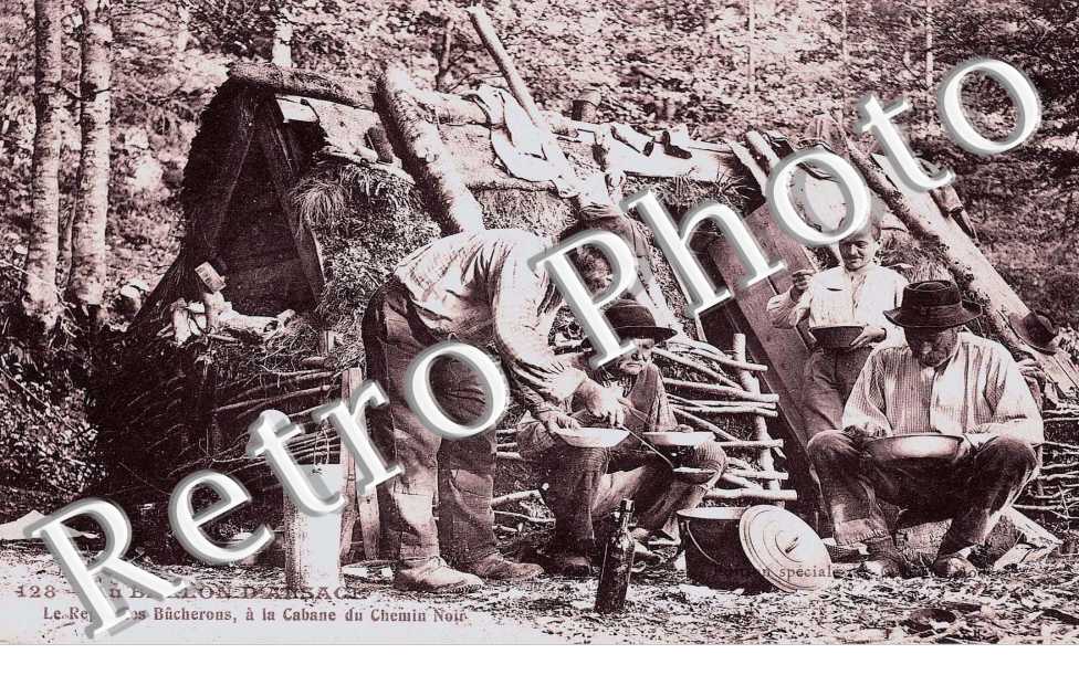Le Repas des Bucherons a la Cabane du Chemin Noir