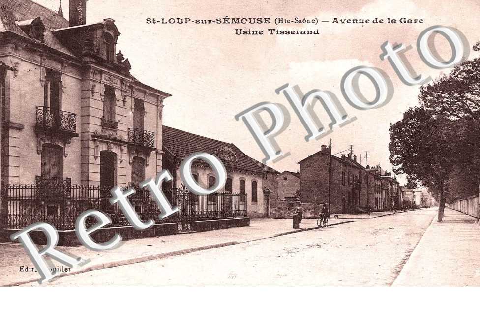 Avenue de la gare. Usine Tisserand