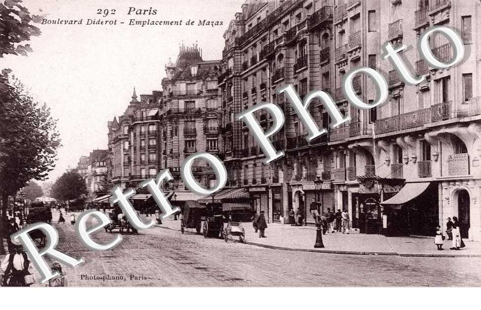 boulevard DIDEROT EMPLACEMENT DES MAZAS