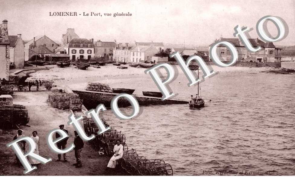 Lomener - le port, vue generale