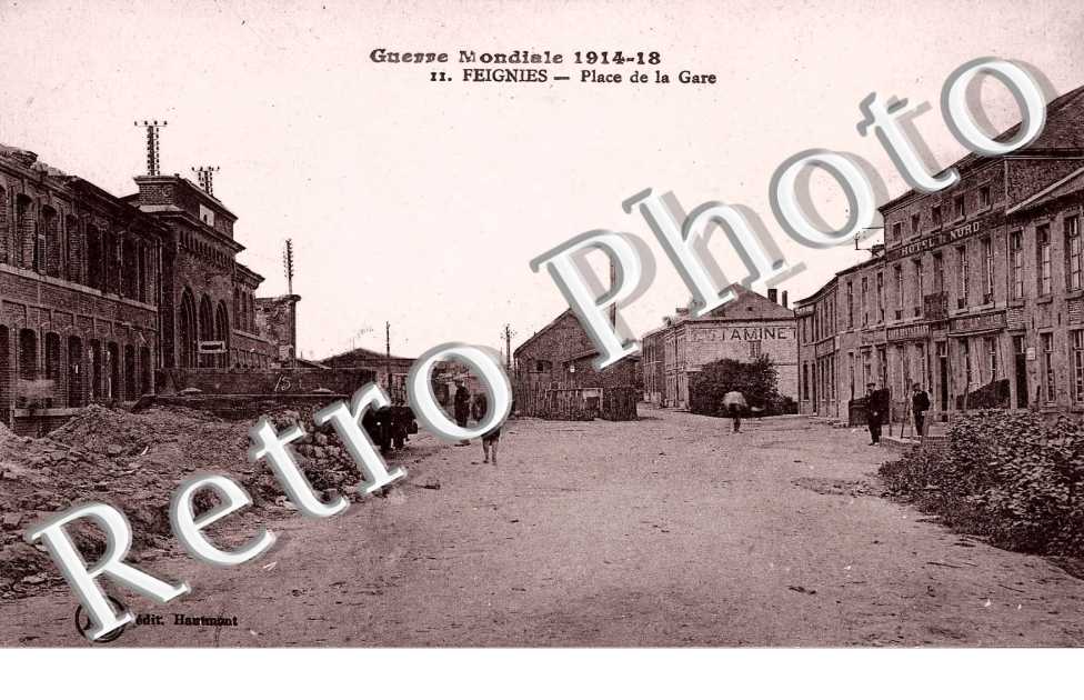 guerre mondiale 1914-18 - place de la Gare