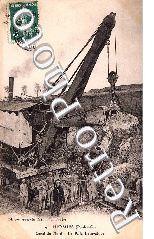 canal du Nord, la pelle excavatrice