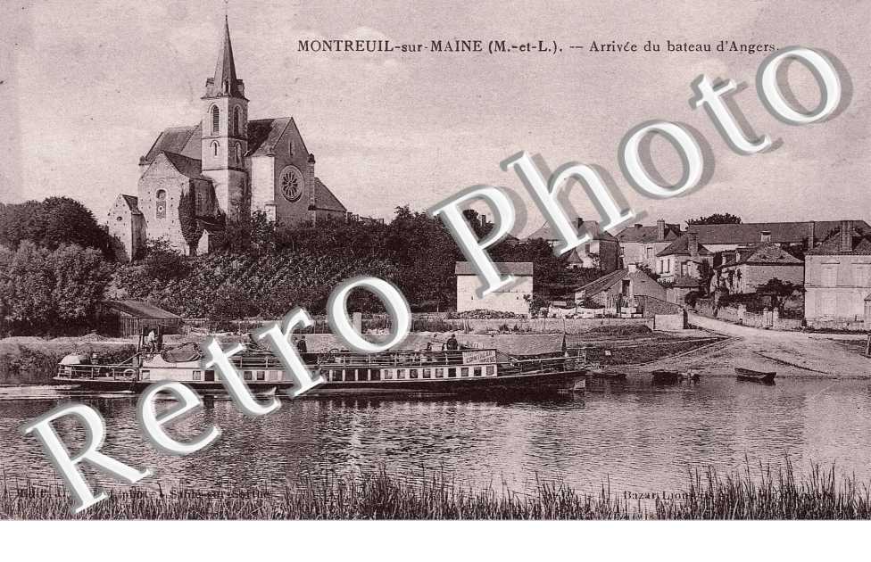 arrivee d'un bateau d'Angers