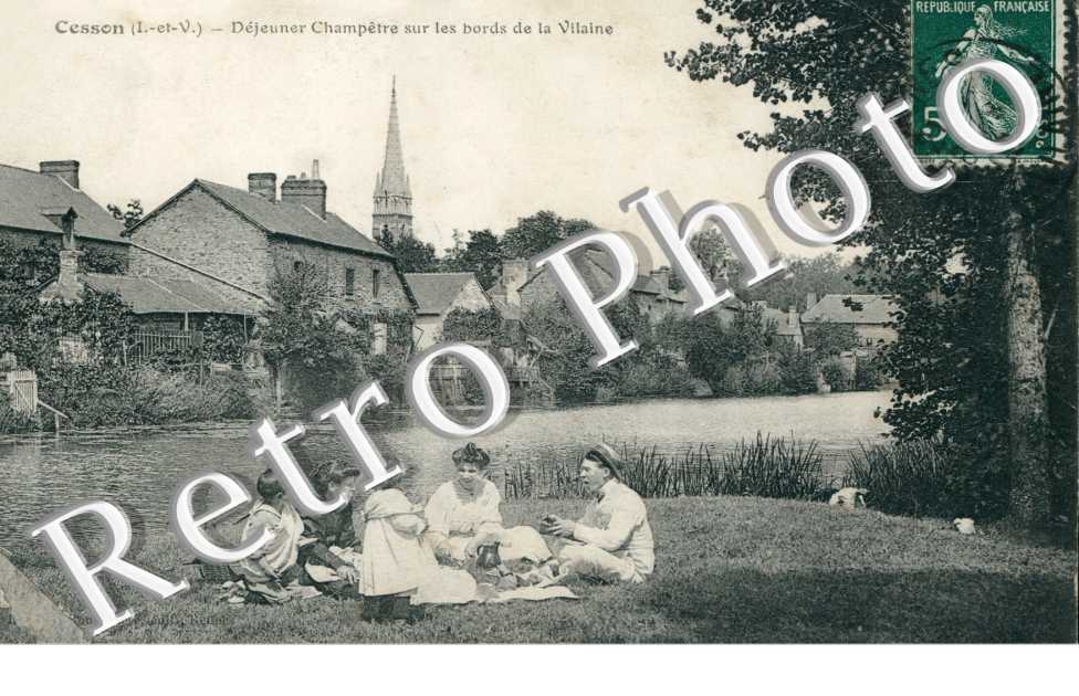 Dejeuner champetre sur les bords de la Vilaine