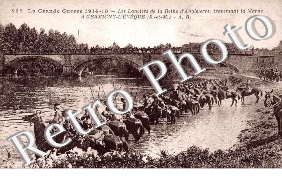 Les Lanciers de la Reine d'angleterre traversant la Marne
