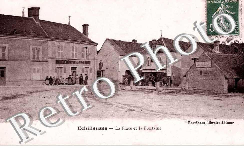 la place et la fontaine