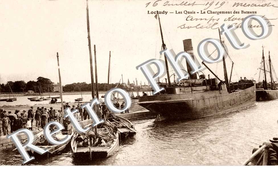 les quais, le chargement des bateaux