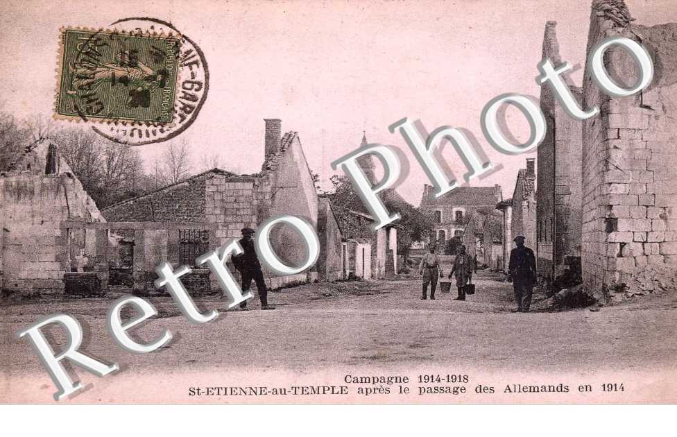 campagne 14-18 apres le passage des allemands