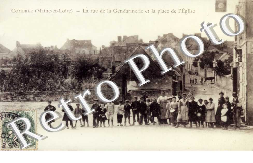 la rue de la Gendarmerie et la place de l'église