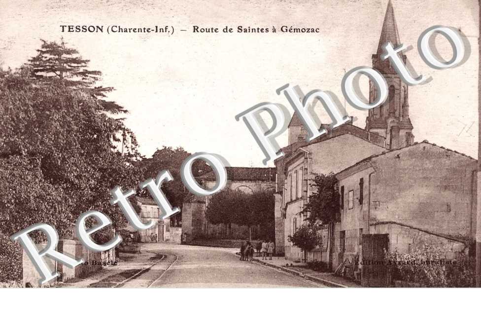 Route de Saintes a Gemozac