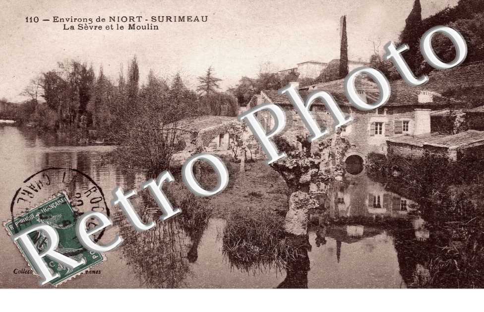 Environ de Niort-Surimeau. La sevre et le Moulin