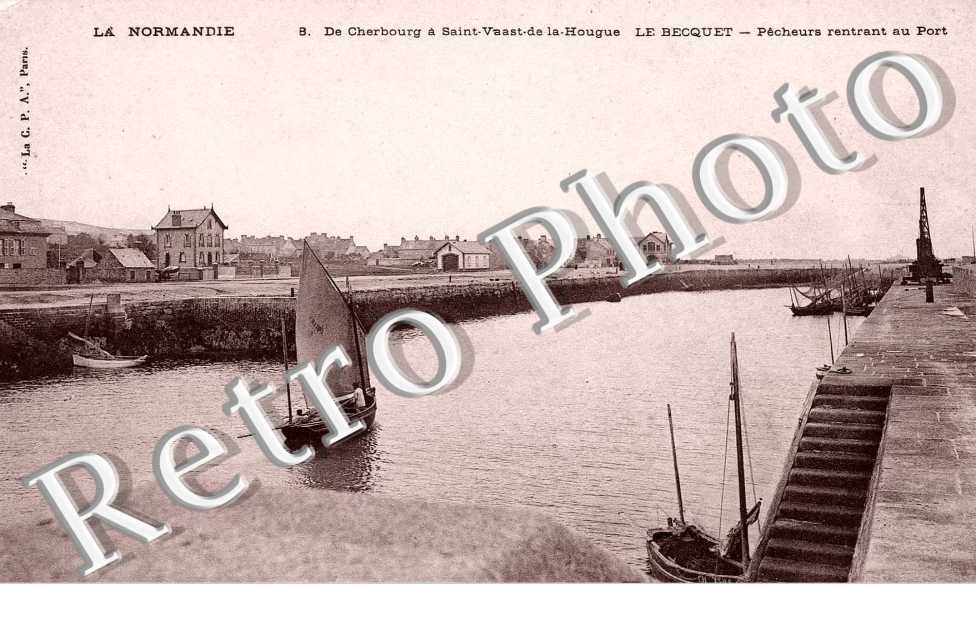 Le Becquet, pecheurs rentrant au port