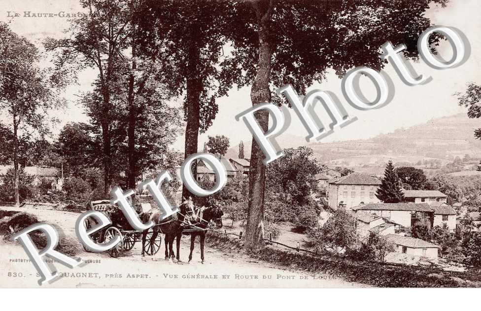 vue generale et route du pont de loule
