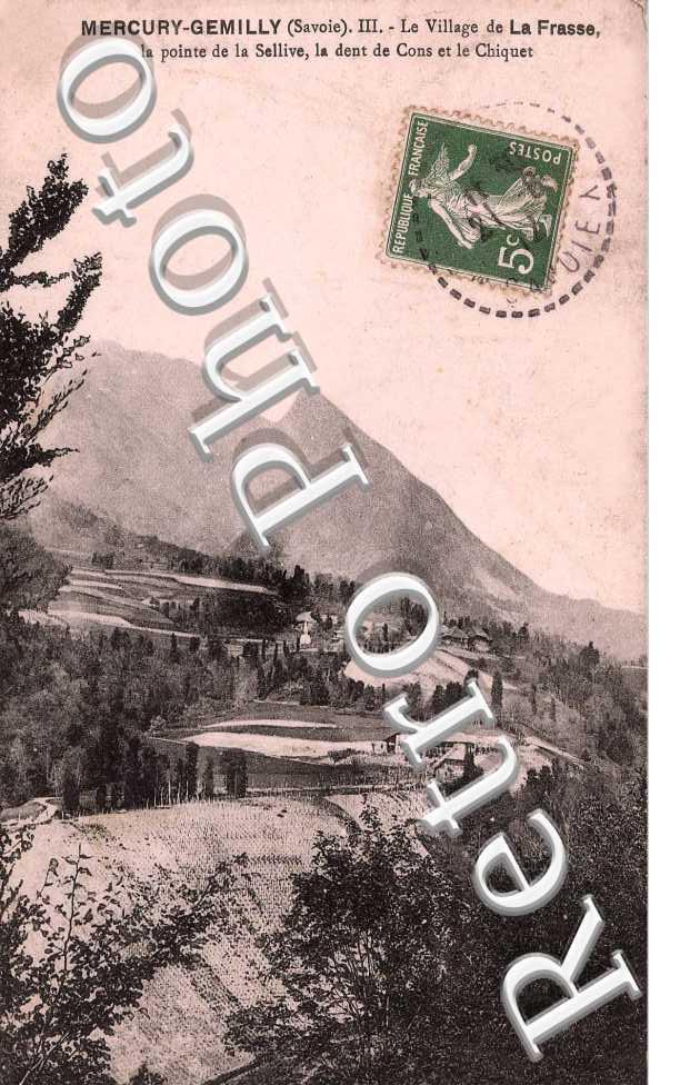 Le Village de La Frasse, la Pointe de la Sellive, la Dent de Cons et le Chiquet