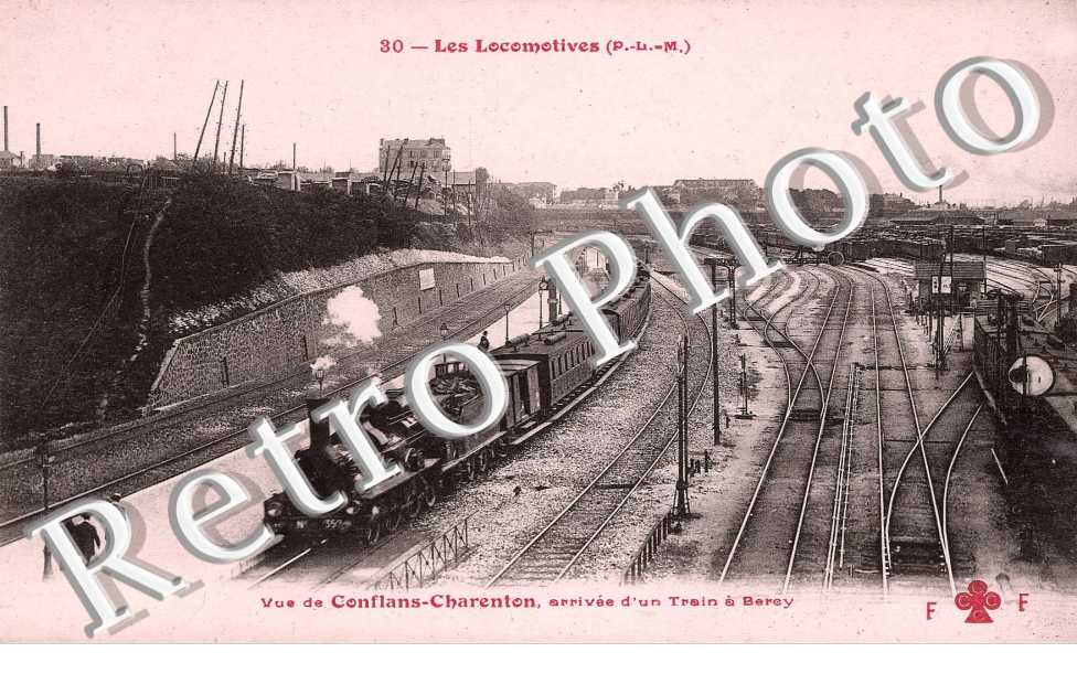 Les locomotives, vue de Conflans-charenton