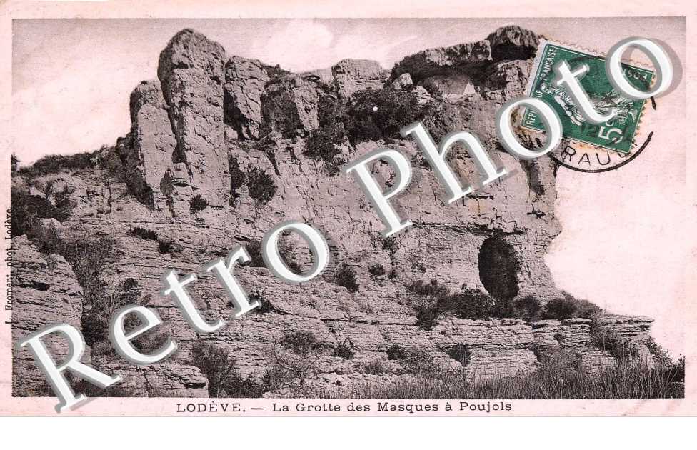 la grotte des masques a Poujols