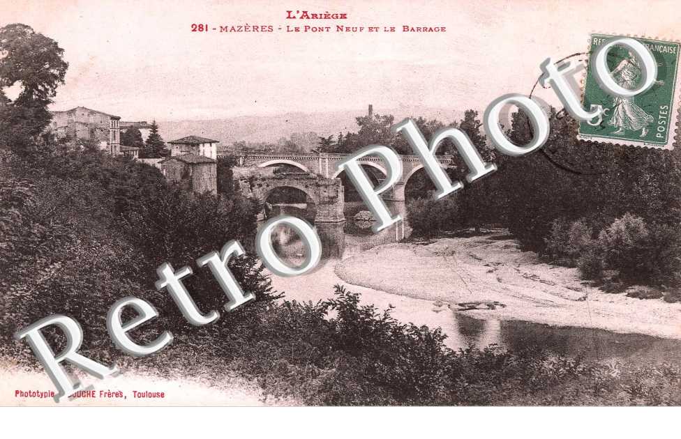 le pont neuf et le barrage