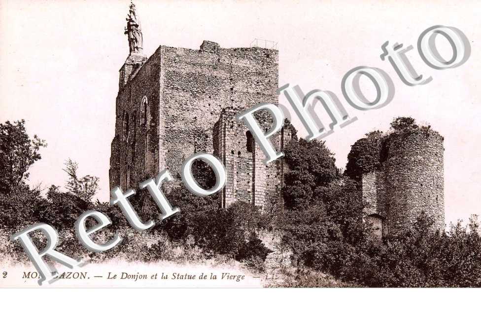 Le Donjon et la Statue de la Vierge