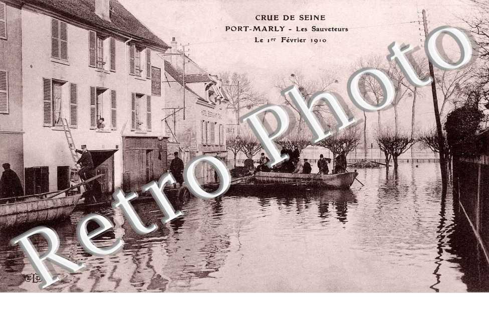 1 fevrier 1910 - les sauveteurs - crue de la Seine