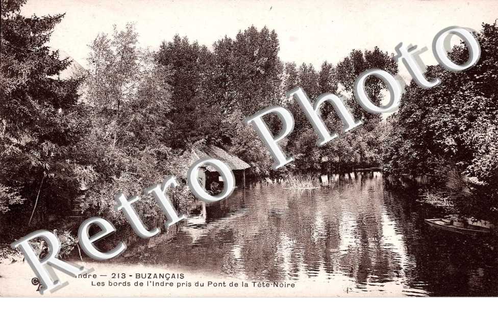 les bords de l´Indre pris du Pont de la Tete Noire
