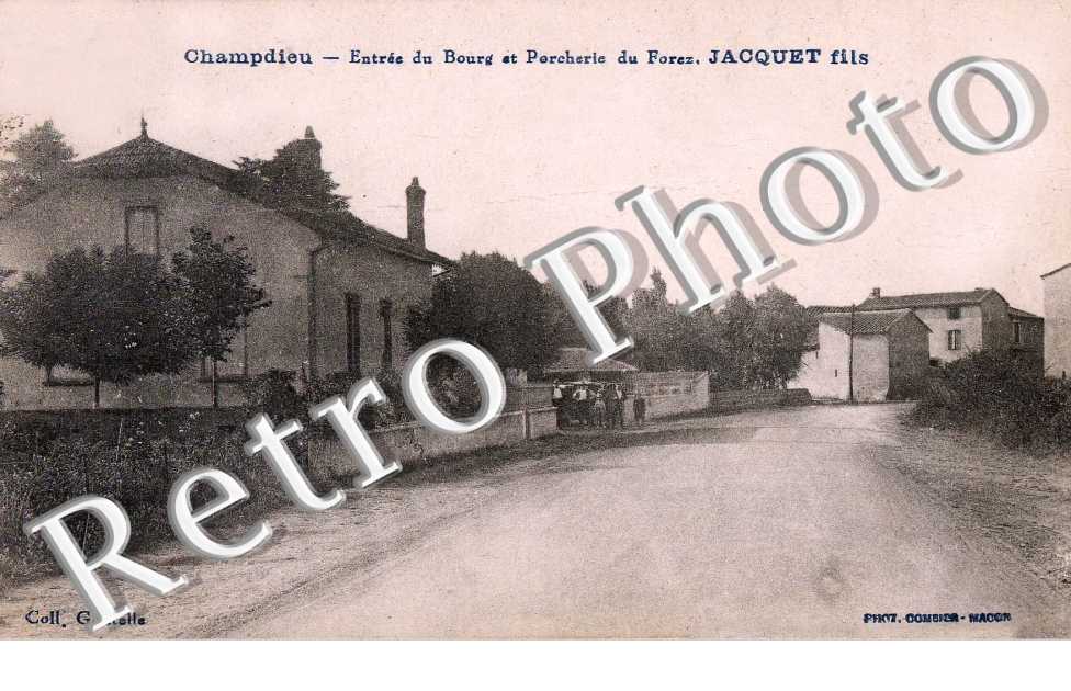Entree du bourg et porcherie du Forez, Jacquet fils