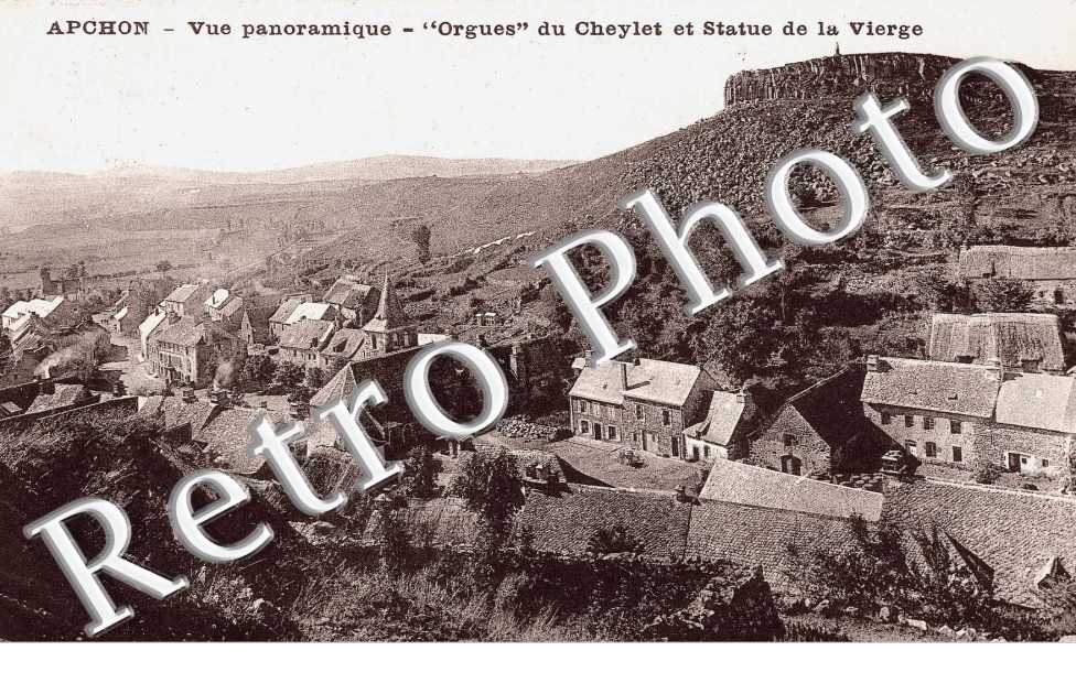 Vue panoramique - "orgues" du Cheylet et statue de la vierge