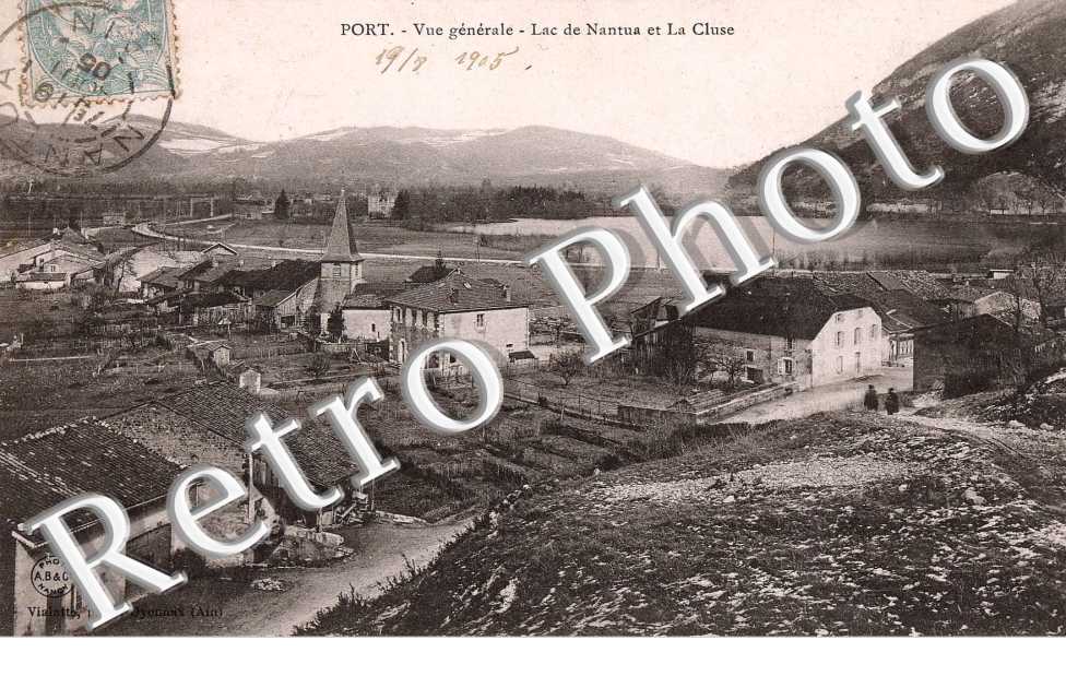 Vue generale, Lac de Nantua et La Cluse