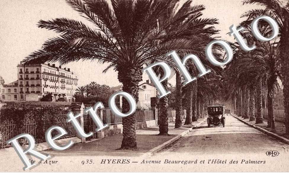 Avenue Beauregard et l'Hotel des Palmiers