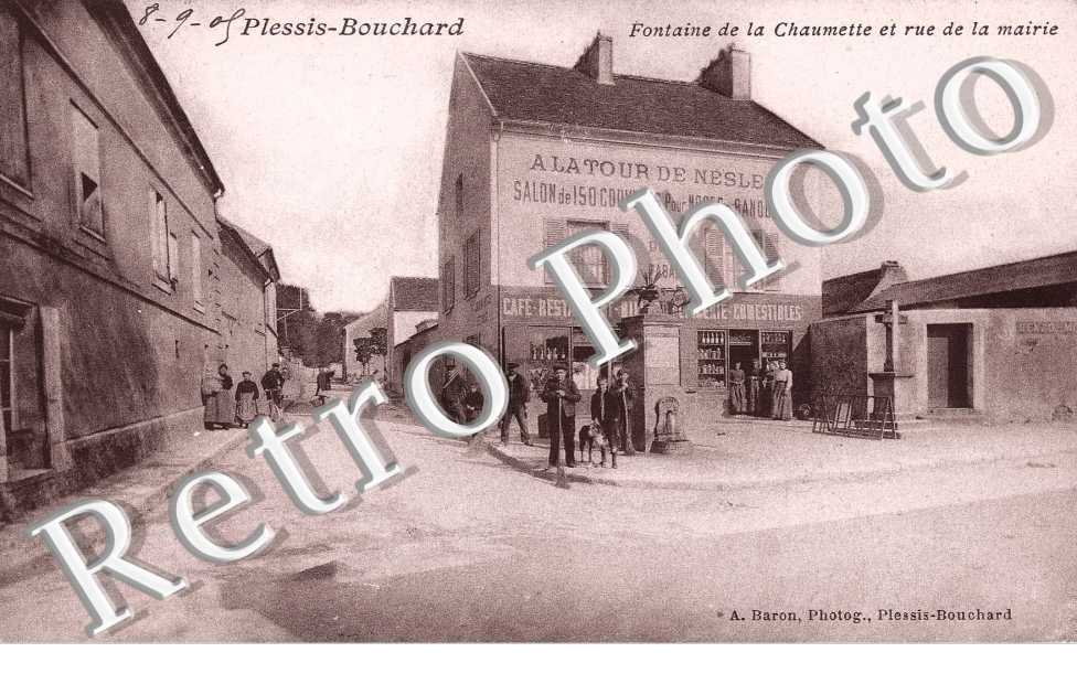 fontaine de la Chaumette et rue de la mairie