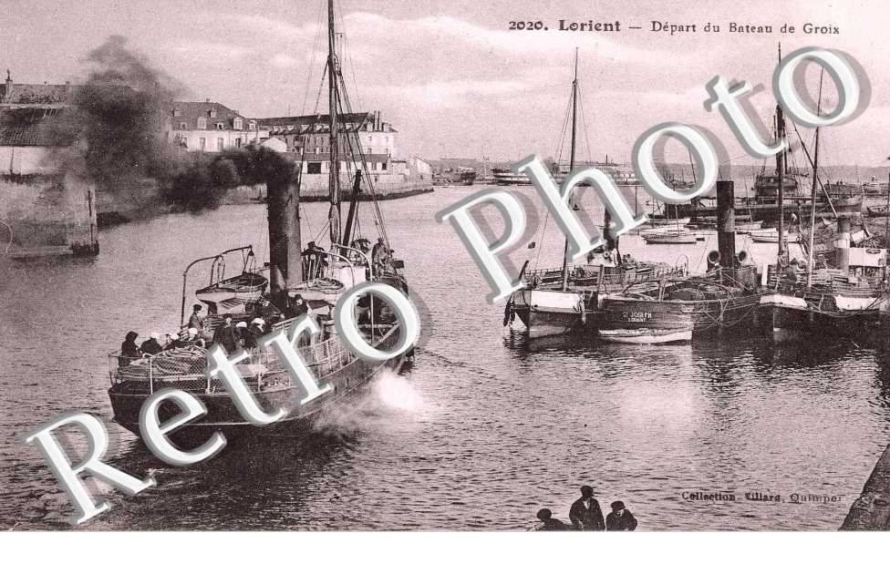 depart du bateau de Groix