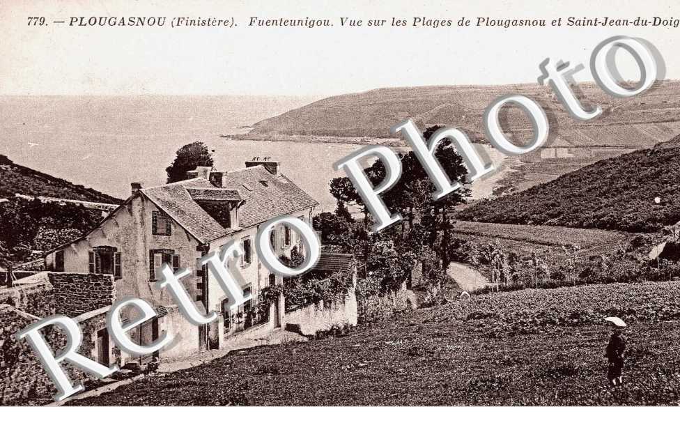 FUENTEUNIGOU , vue sur les plages de plougasnou a st jean du doigt