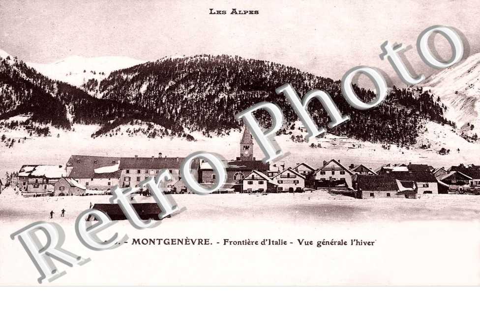 Frontiere d'Italie Vue generale l'hiver