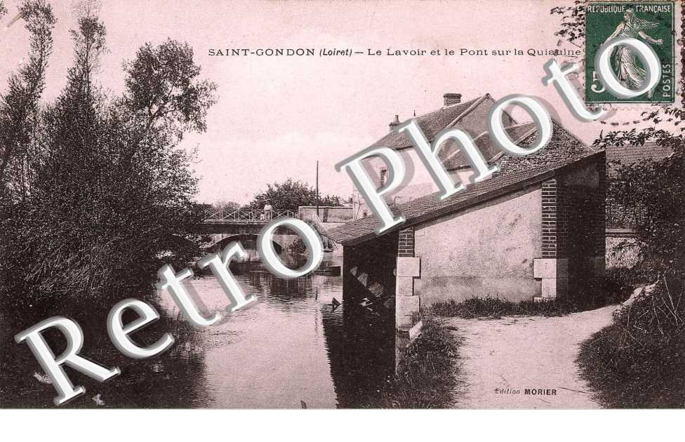 le lavoir et le pont sur la Quiaulne