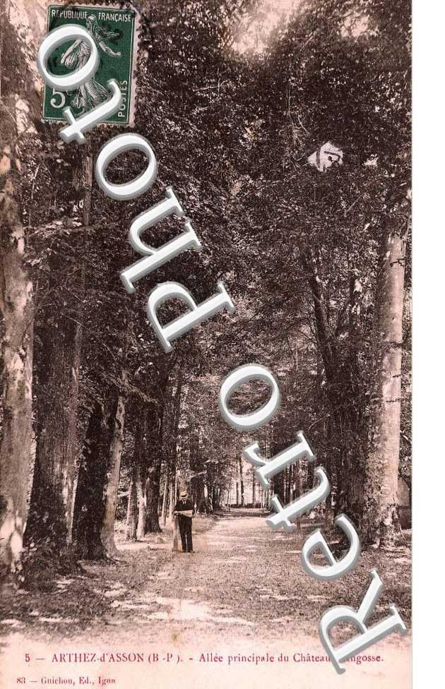 allee principale du chateau d'Argosse