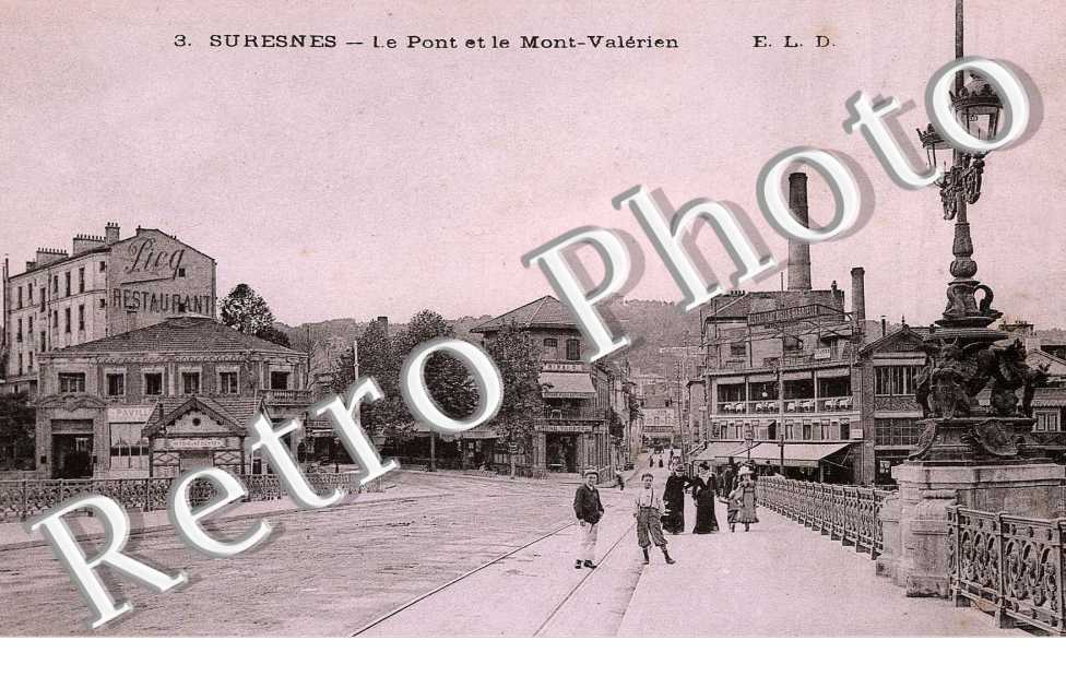 Vue du Pont et du Mont Valérien