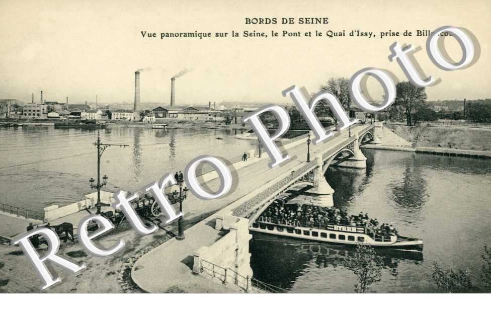 VUE PANORAMIQUE LE PONT ET LE QUAI D'IVRY