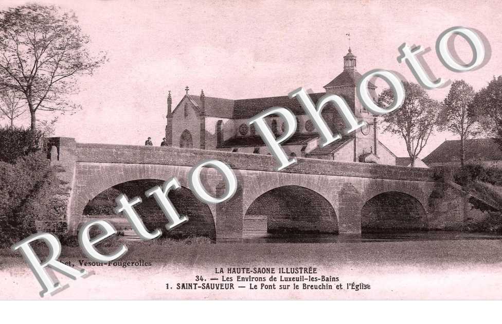 Le pont sur le Breuchin et l'eglise