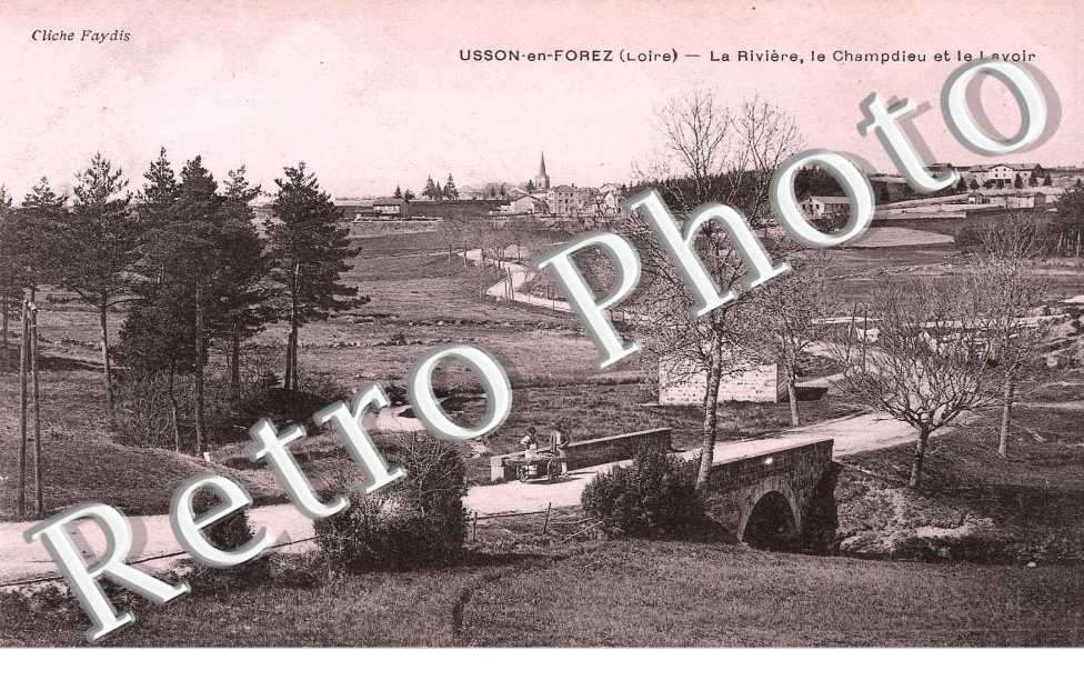 la riviere, le champdieu et le lavoir