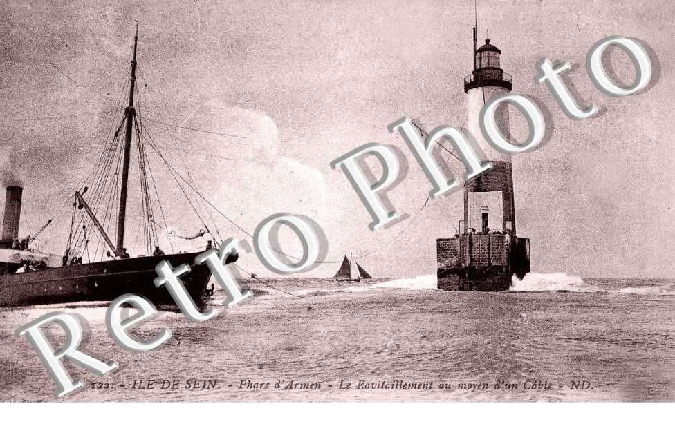 Phare d'Armen - Le Ravitaillement au moyen d'un câble