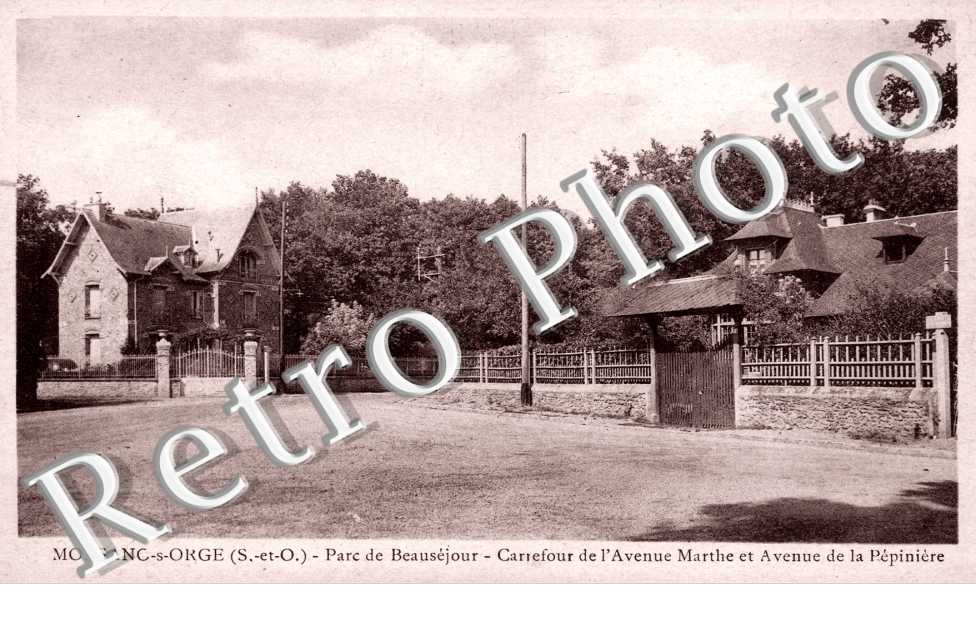 Parc de Beausejour - carrefour de l'avenue marthe et avenue de la pepiniere
