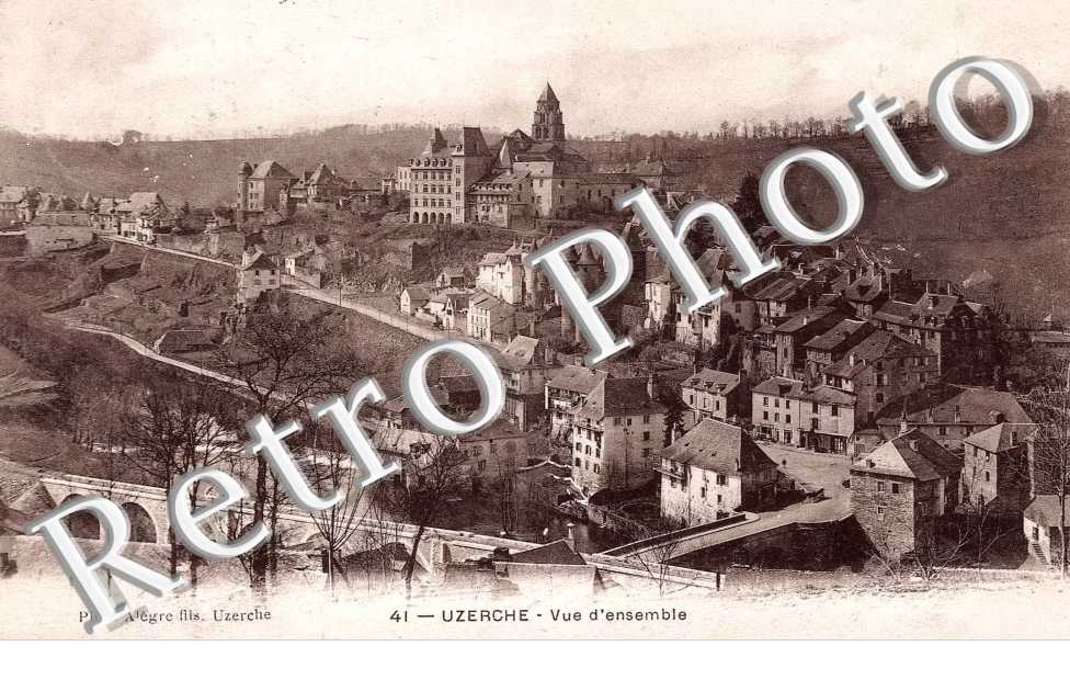 VUE D'ENSEMBLE UZERCHE 1905
