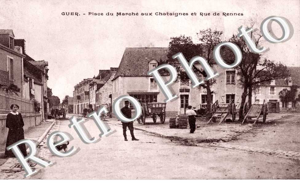 Place du marche aux chataignes et Rue de Rennes