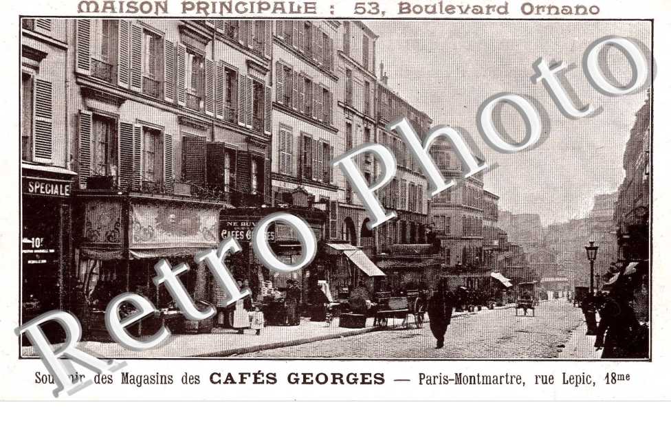 rue Lepic souvenir des magazins cafes Georges
