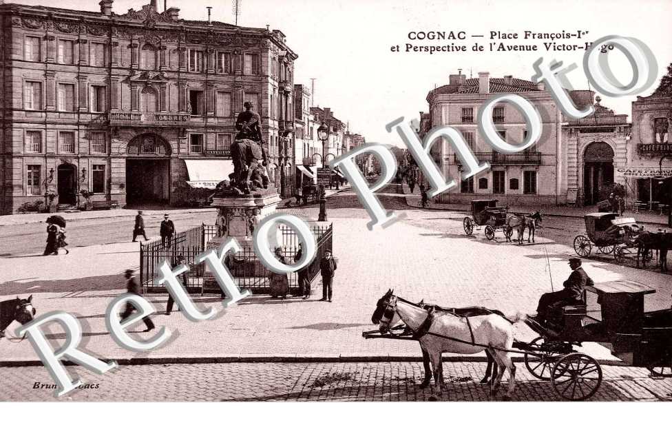 place Francois 1er et perspective de l'avenue Victor-Hugo