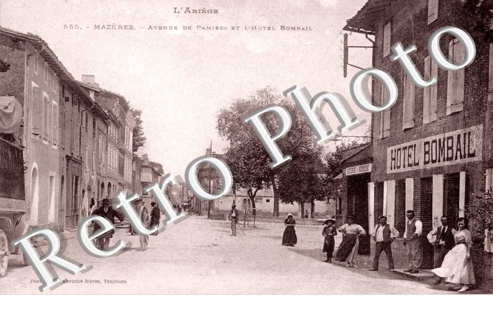 avenue de Pamiers et l'hotel Bombail