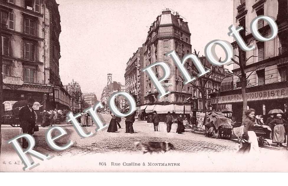 la rue Custine à Montmartre