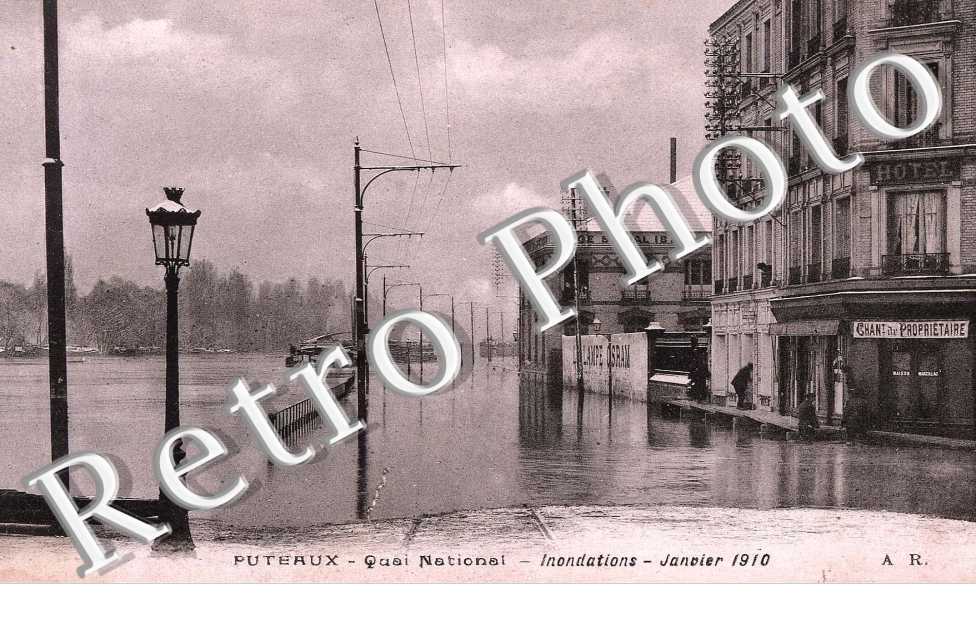 Quai National - Inondations 1910